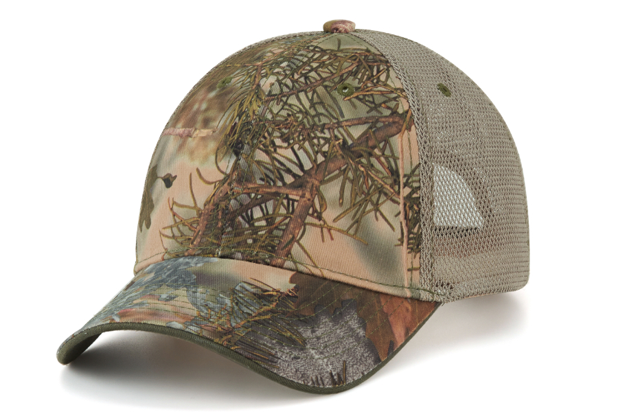 GS117 MS Camo-Khaki-Dark Green Velcro Front View