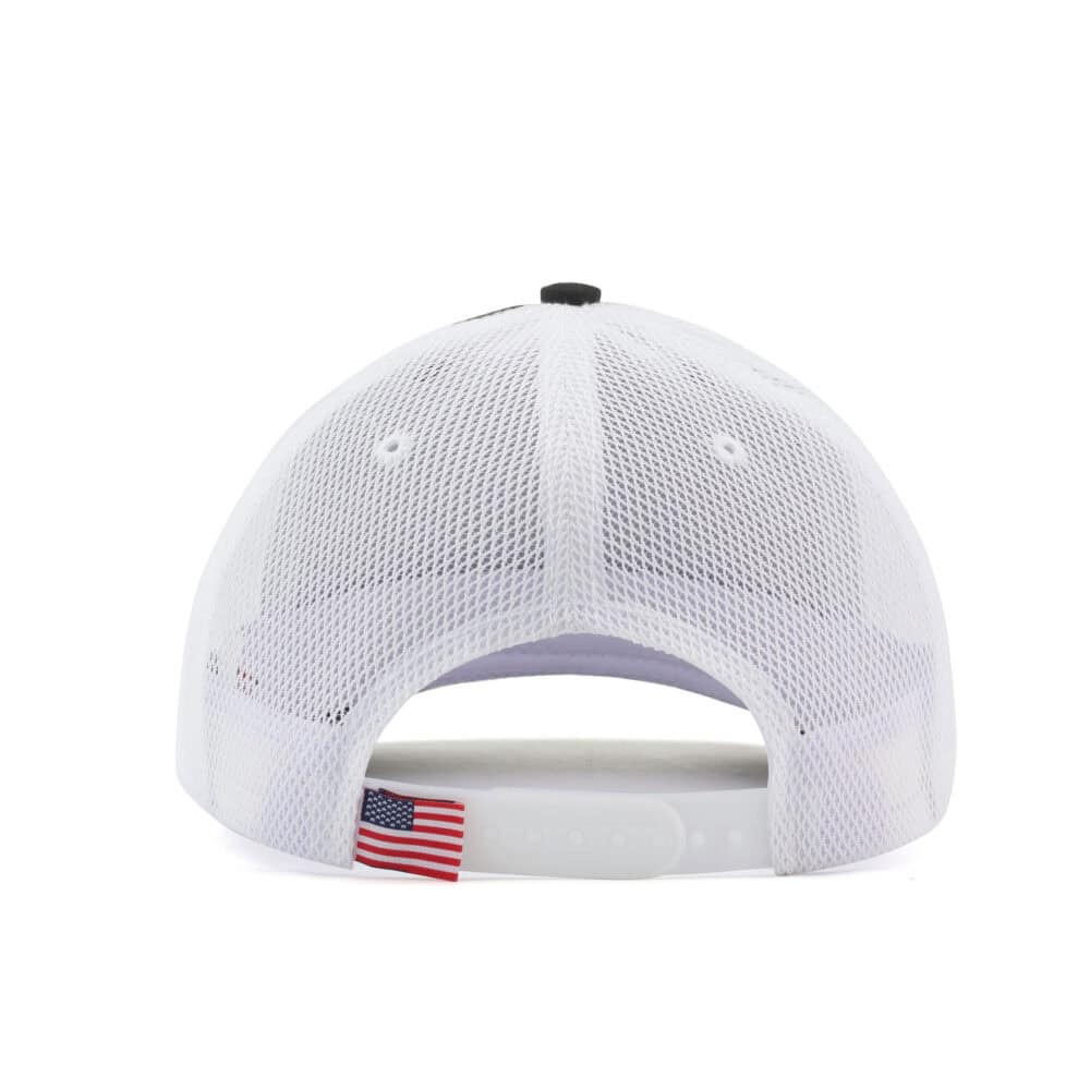 PS411 Black Heather White Back View