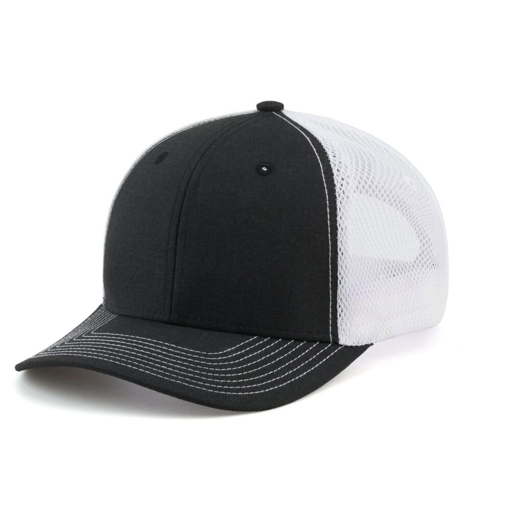 PS411 Black Heather White Front View