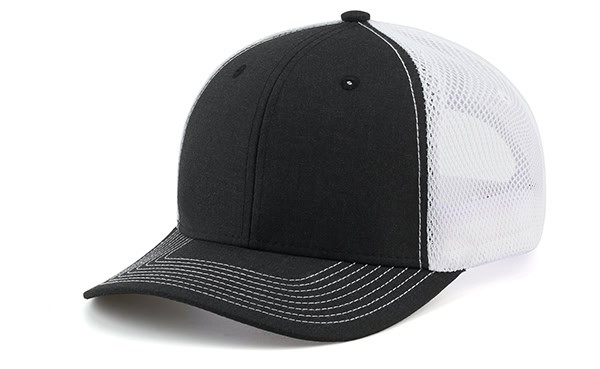 PS411 Black Heather White Front View