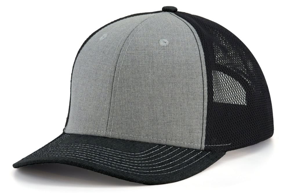 PS411S | The Hat Source | Platinum Series Heather Fabric Mesh Back Hat