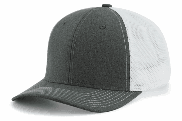 PS411-Graphite-Heather-White-Front-View